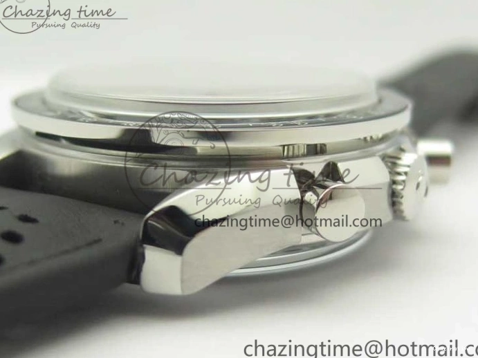 1224 Racing Master Chronometer OMF 1:1 Best Edition Black Dial Orange Hand on Black Leather Strap A Contemporary 7999